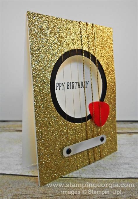 Guitar Card side | Musical cards, Cards handmade, Greeting cards handmade