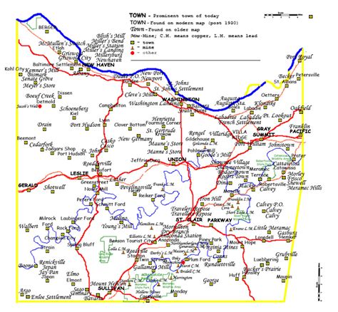 Old Towns of Franklin County, MO – Four Rivers Genealogical Society