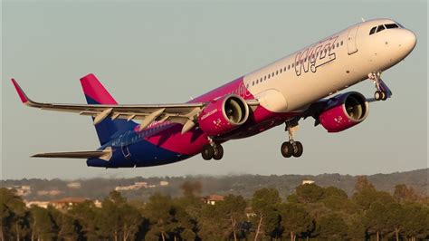 Takeoff Wizz Air A321 NEO At Budapest YouTube