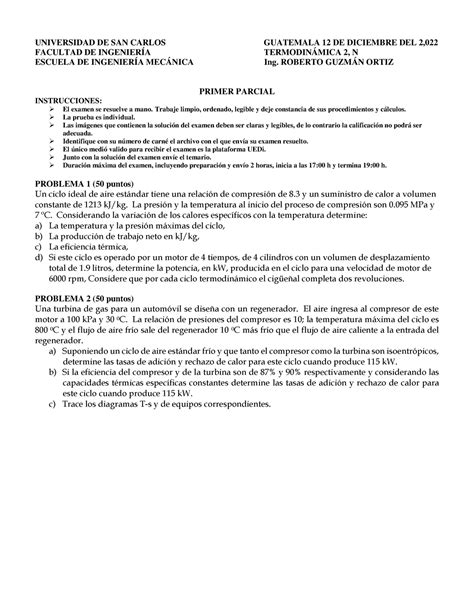 1er Ex Parcial Termo 2 N Dic 2022 UNIVERSIDAD DE SAN CARLOS