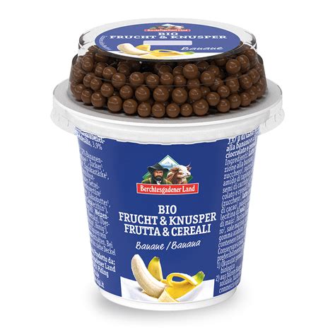 Berchtesgadener Land Bio Frucht Knusper Joghurt Mild Banane 3 9 Fett