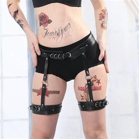 Harness Feminino Lingerie De Couro Novo Design Chastity