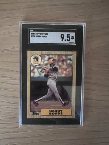 1987 Topps Tiffany 320 Barry Bonds Rookie Card SGC 9 5 MT EBay