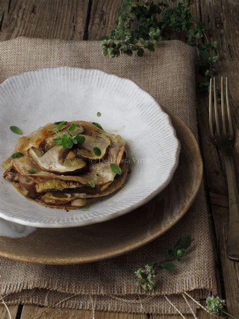 Lasagnette Di Farina Di Castagne Con Funghi E Formaggi Deliziosa