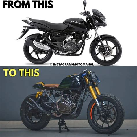 Modified Bajaj Pulsar Into Caferacer By Nitro Street Artofit