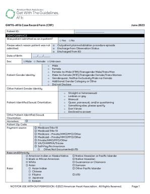 Fillable Online Case Record Form Crf New Web Project Fax Email Print