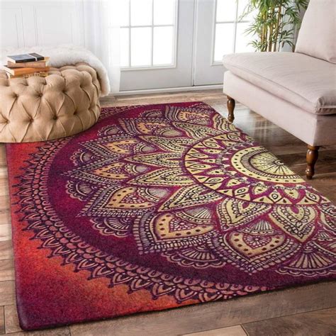 Amazon Paisley Area Rugs Indian Tribal Paisley Mandalas Pattern