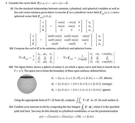 SOLVED Consider the vector field E r Î z yi zj zk Use the