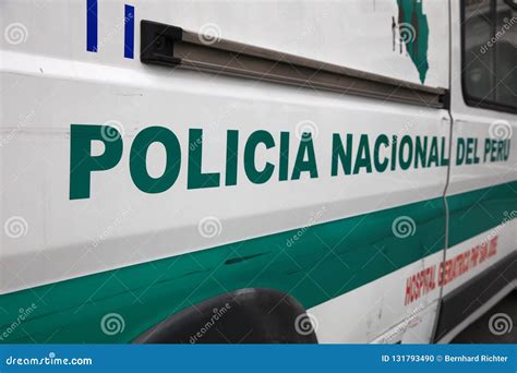 Police Car In Lima The Capital City Of Peru Stock Photo Image Of