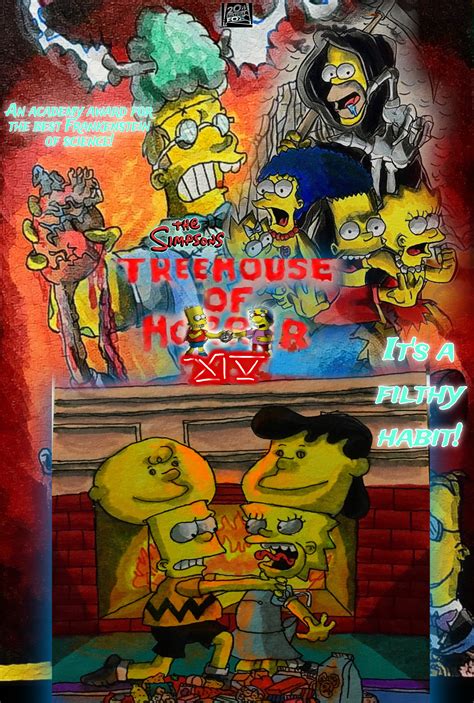 The Simpsons Treehouse Of Horror Xiv Poster By Wilduda On Deviantart