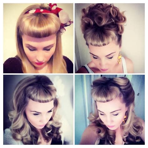 Faux Bangs Victory Rolls Vintage Hair Styles Fifties Hair Vintage