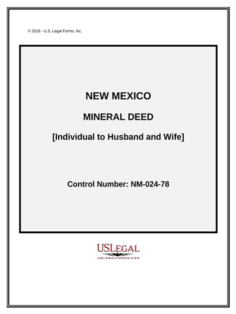 New Mexico Mineral Deed Complete With Ease Airslate Signnow