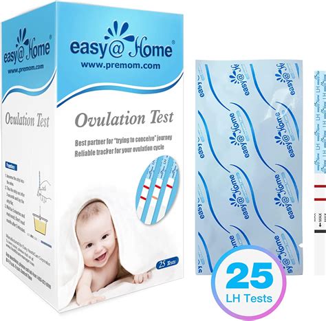 Easyhome Ovulation Test Strips 25 Pack With Premom App Fertility Predictor Kit For Women 25