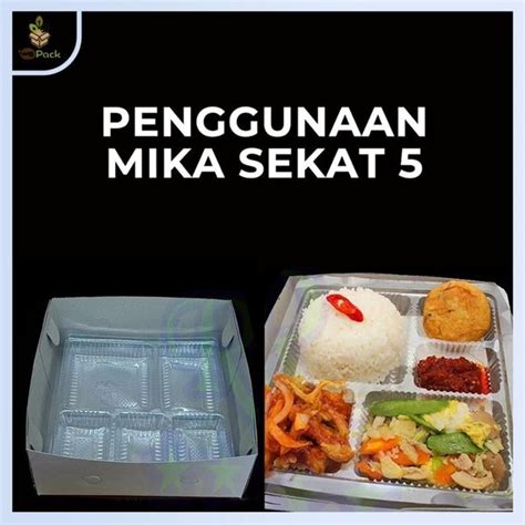 Jual Mika Plastik Sekat Kotak Box Nasi X Cm Di Lapak Ym Shop