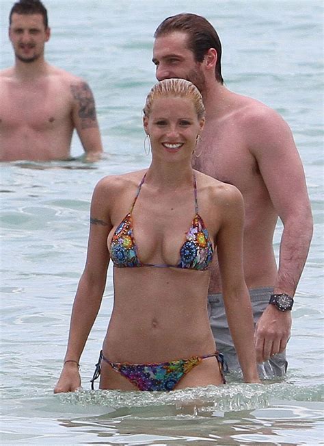 Michelle Hunziker Bikini Candids On The Beach In Miami Hawtcelebs