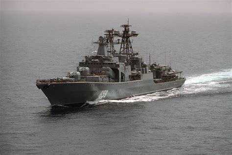 A Port Bow View Of The Soviet Udaloy Class Destroyer VITSE ADMIRAL