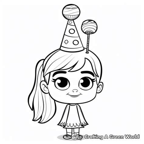 Party Hat Coloring Pages Free Printable