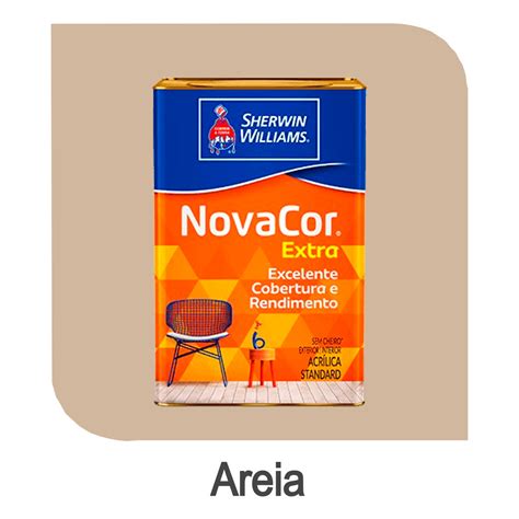 NOVACOR ACRIL FOSCO REND 18L AREIA SHERWIN NOVACOR TINTA ACRILICO