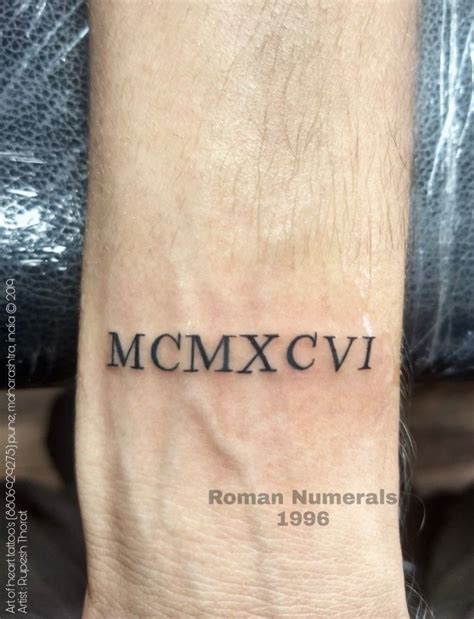 Roman Numerals Tattoo