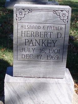 Herbert D Pankey 1901 1969 Mémorial Find a Grave