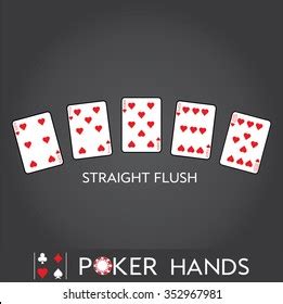 Poker Hands Straight Flush Stock Vector (Royalty Free) 352967981 ...