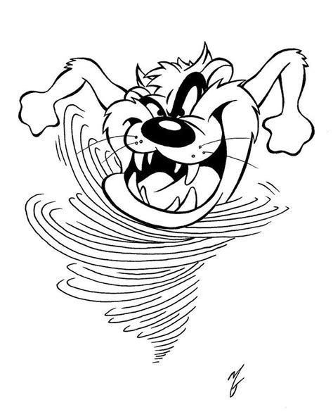 Tasmanian Devil Cartoon Drawing At PaintingValley Explore