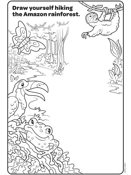 Colors Of The World Amazon Rainforest Coloring Page Crayola