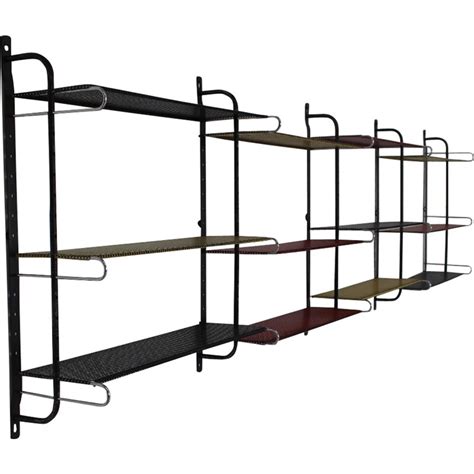 Mid Century Wall Shelves System In Metal S