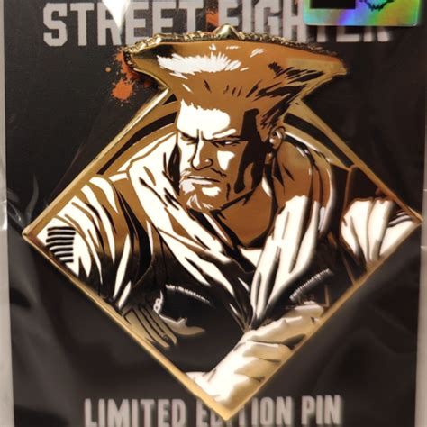 Street Fighter Guile Limited Edition Collectible Enamel Pin Official