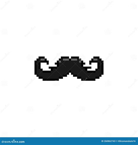 Men Moustache Pixel Art Clipart Cartoon Vector | CartoonDealer.com ...