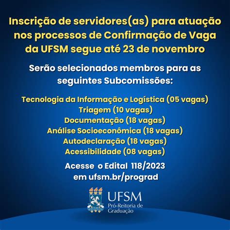 Último dia para inscrição de servidores as da UFSM atuarem nos