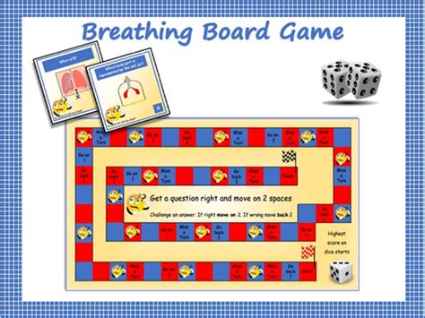 Breathing And The Respiratory System 42 Question Board Game Ks3