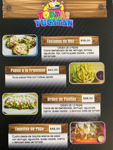 Tortas Estilo Yucatán Península 2089 Suc Madero And More Menu In 21100 Mexicali Bc Mexico