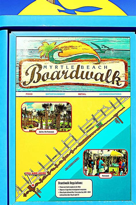 Myrtle Beach Boardwalk Map Printable