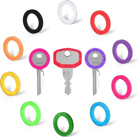 30pcs Key Caps Covers Tags House Key Covers Color Key Coded Key Id Rings Key Cap Key Color