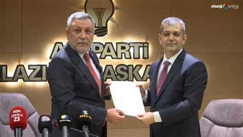 Prof Dr Erol Keleş AK Parti den Elazığ Milletvekili Aday Adaylığını