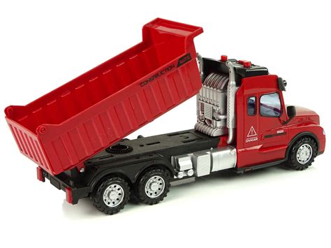 Red Tipper Truck Friction Drive Lights Sound Toys Cars