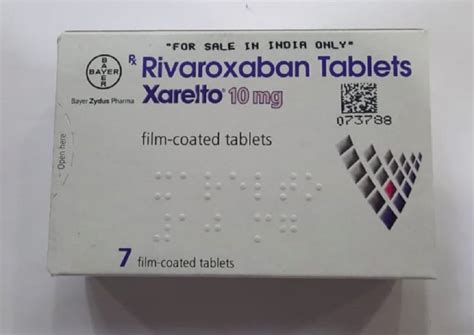 Xarelto Mg Tablet Rivaroxaban Tablets Bayer Zydus Pharma Pvt Ltd