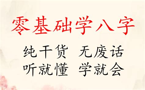 零基础八字入门（全集）纯干货，无废话，听就懂，学就会 哔哩哔哩