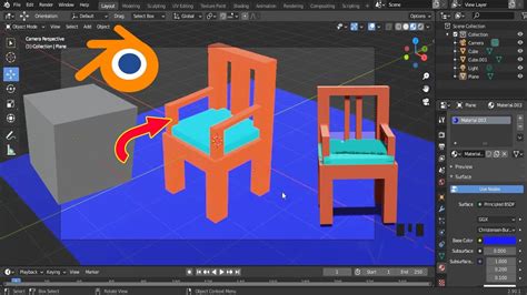 How To Make Chair In Blender Blender Blender Tutorial