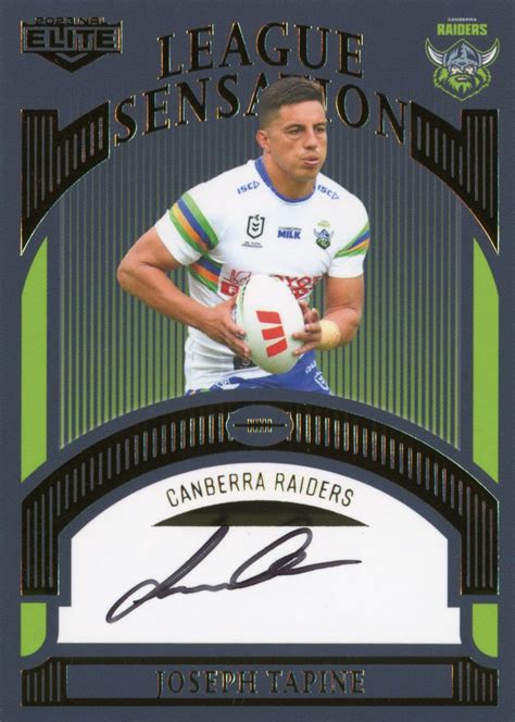 Nrl Elite Team League Sensations Signature Lst Joseph Tapine