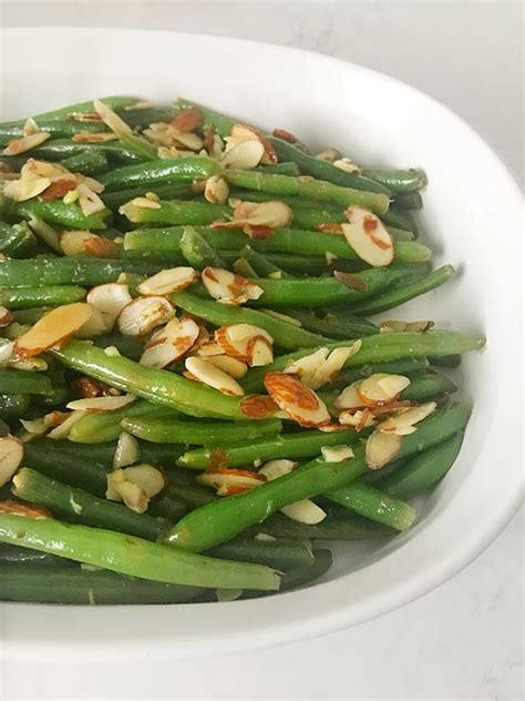 String Beans with Toasted Almonds + Lemon from the Now & Again Cookbook