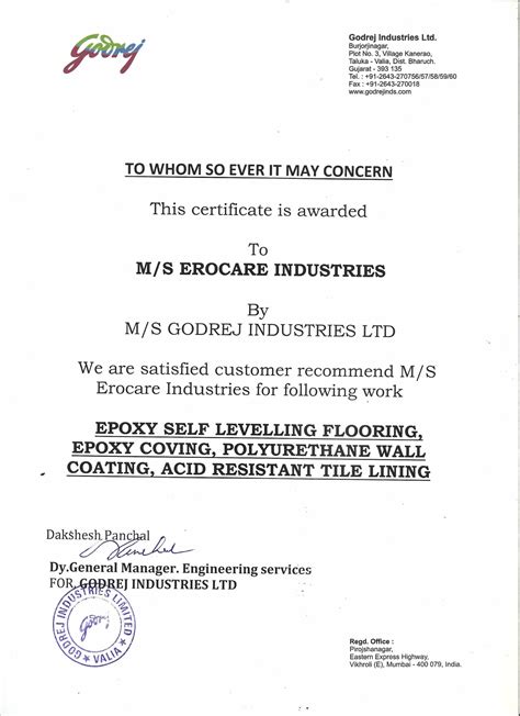 Excellence In Corrosion Industry Manufacturing Erocare Industries