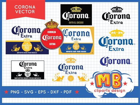 Corona Extra Beer Logo Svg Bundle Corona Beer Svg Beer Brand Etsy