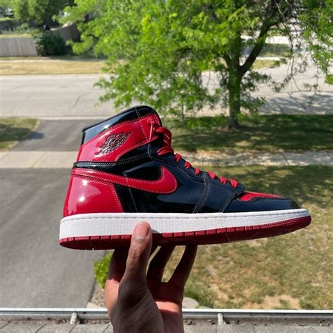 Shoes Jordan Patent Bred 1s Poshmark