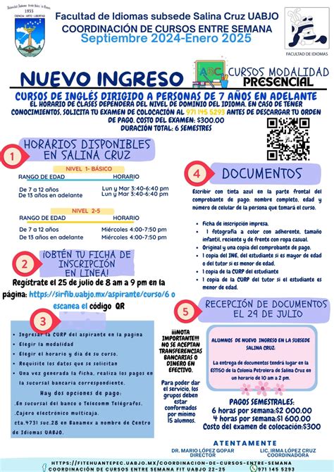 Convocatorias Tehuantepec Entre Semana Facultad De Idiomas Uabjo