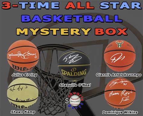 Schwartz Sports 3 Time ALL STAR Signed Basketball Mystery Box