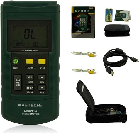 Buy Mastech Ms Dual Channel Digital Thermometer Temperature Logger