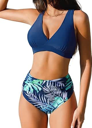 Amazon Cupshe Bikini Set For Women Two Piece Swimsuits High