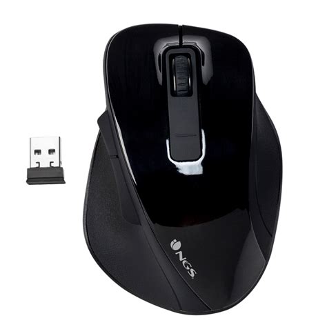 Souris Souris Sans Fil Noir 800 1200 1600 Dpi NGS